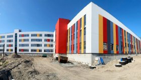 Продолжается строительство монолитной школы в Медвежьегорске  